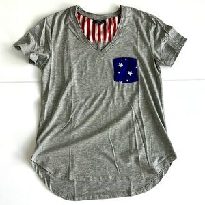 Rue 21 Stars and Stripes T-shirt Sz M